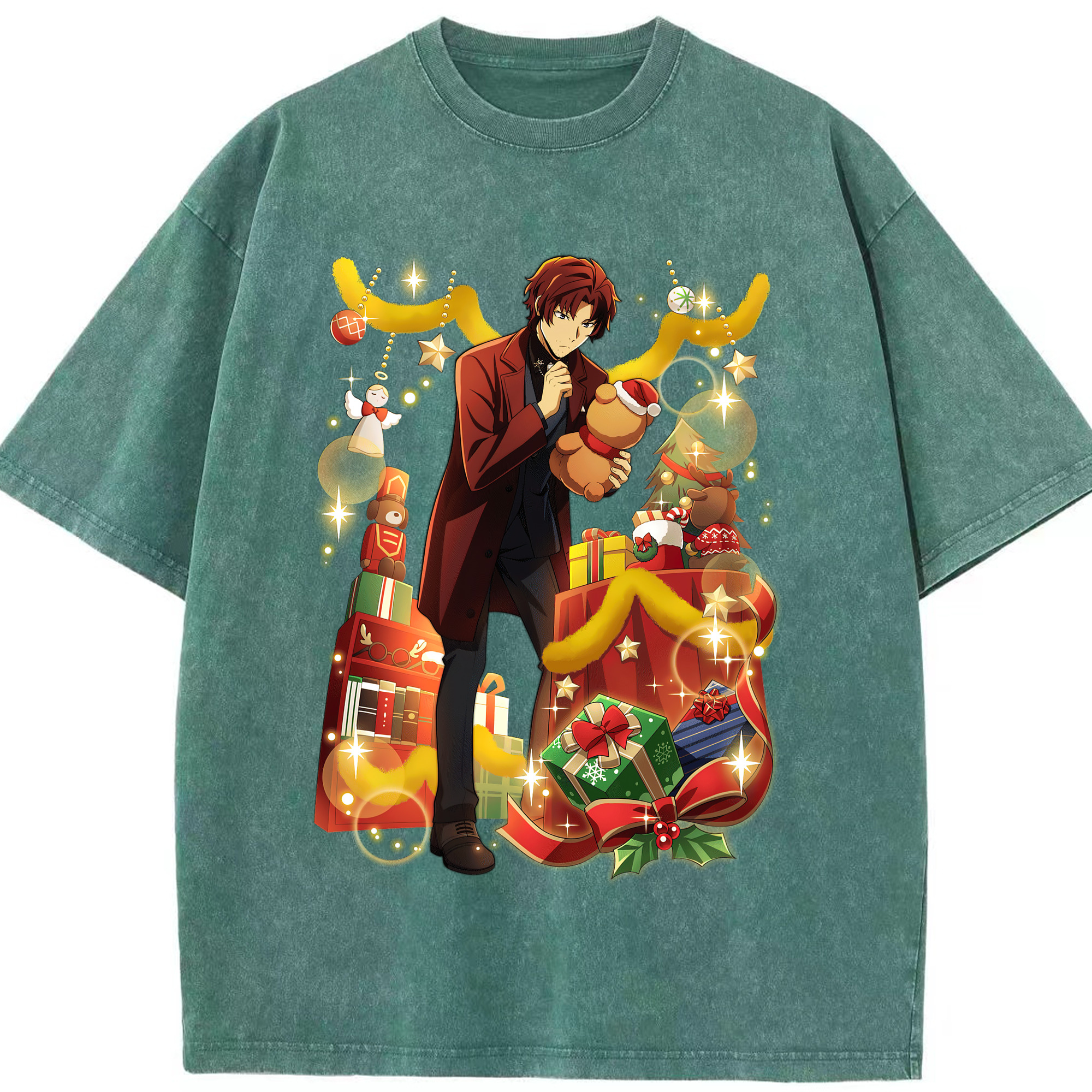 （画像用） 文豪ストレイドッグス Bungo Stray Dogs 綿100% ヴィンテージ風 半袖Tシャツ（フロントプリント）